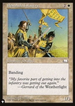 Benalish Infantry - The List (Common)
