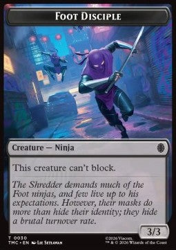 Foot Disciple Token (Black 3/3)