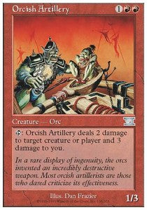 Orcish Artillery - Sixth Edition (Uncommon) [6ED-196]