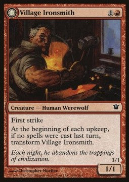Village Ironsmith / Ironfang - Innistrad (Common) [ISD-168]