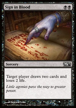 Sign in Blood - Magic 2013 (Common) [M13-110]