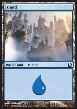 Island (V.4) - Return to Ravnica (Land) [RTR-258]