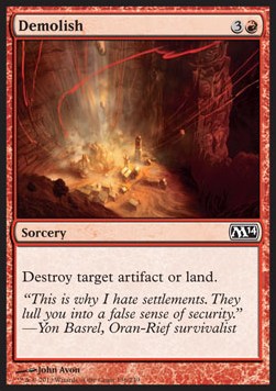 Demolish - Magic 2014 (Common) [M14-136]