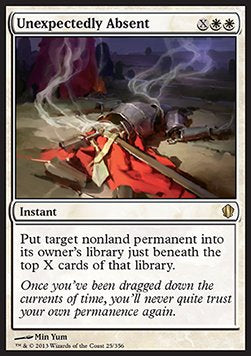 Unexpectedly Absent - Commander 2013 (Rare) [C13-25]