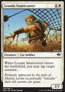Leonin Snarecaster - Duel Decks: Speed vs. Cunning (Common) [DDN-4]
