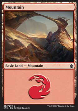 Mountain (V.1) - Khans of Tarkir (Land) [KTK-262]