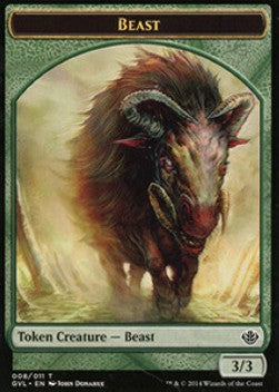 Beast Token (Green 3/3) - Duel Decks: Anthology (Token) [DD3-T8]