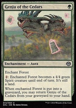 Genju of the Cedars - Duel Decks: Anthology (Uncommon) [DD3-7013]