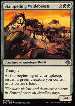 Stampeding Wildebeests - Duel Decks: Anthology (Uncommon) [DD3-7009]