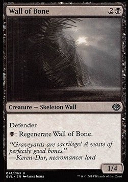 Wall of Bone - Duel Decks: Anthology (Uncommon) [DD3-8041]