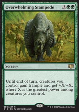 Overwhelming Stampede - Commander 2014 (Rare) [C14-208]