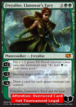 Freyalise, Llanowar's Fury (V.2) - Commander 2014 (Special)