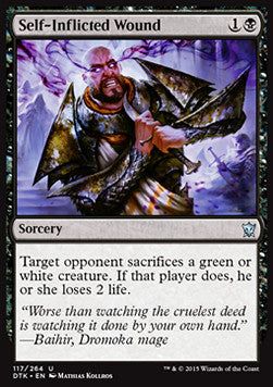 Self-Inflicted Wound - Dragons of Tarkir (Uncommon) [DTK-117]