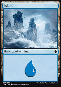 Island (V.2) - Dragons of Tarkir (Land) [DTK-254]