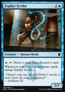 Zephyr Scribe - Dragons of Tarkir (Common) [DTK-85]