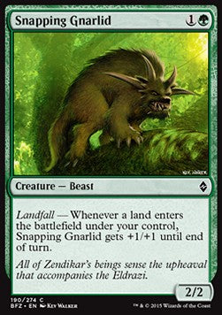 Snapping Gnarlid - Battle for Zendikar (Common) [BFZ-190]