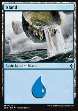 Island (V.8) - Battle for Zendikar (Land) [BFZ-258]