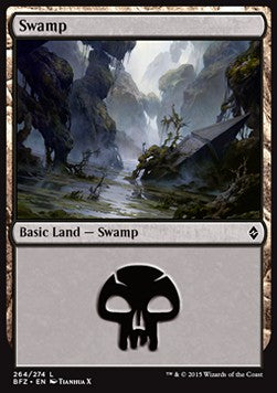 Swamp (V.10) - Battle for Zendikar (Land) [BFZ-264]