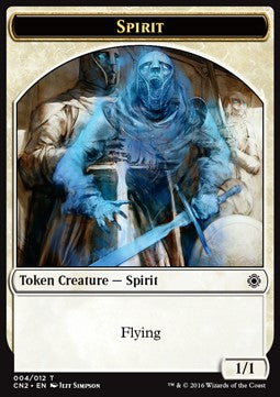 Spirit Token (White 1/1) - Conspiracy: Take the Crown (Token) [CN2-T4]