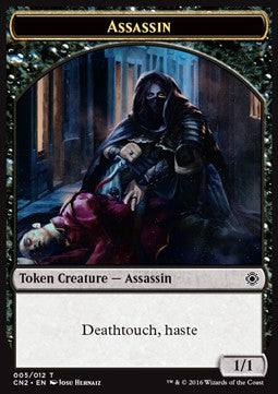 Assassin Token (Black 1/1 Deathtouch, haste) - Conspiracy: Take the Crown (Token) [CN2-T5]