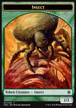 Insect Token (Green 1/1) - Conspiracy: Take the Crown (Token) [CN2-T11]