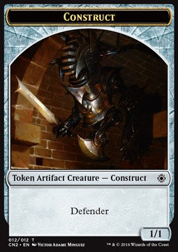 Construct Token (Artifact 1/1 Defender) - Conspiracy: Take the Crown (Token) [CN2-T12]