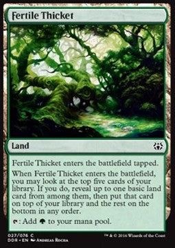 Fertile Thicket - Duel Decks: Nissa vs. Ob Nixilis (Common) [DDR-27]