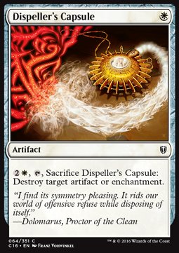 Dispeller's Capsule - Commander 2016 (Common) [C16-64]