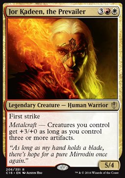 Jor Kadeen, the Prevailer - Commander 2016 (Rare) [C16-206]