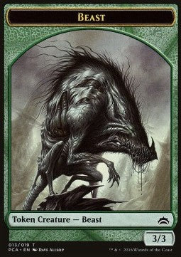 Beast Token (G 3/3) // Saproling Token (G 1/1) - Planechase Anthology (Token) [PCA-T 13/19]