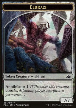 Eldrazi Token (C 7/7) / Eldrazi Spawn Token (C 0/1) (V.3) - Planechase Anthology (Token) [PCA-T 1/4]