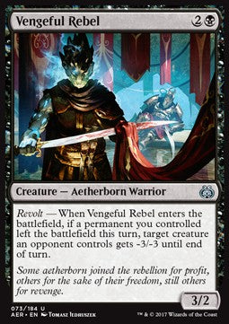 Vengeful Rebel - Aether Revolt (Uncommon) [AER-73]