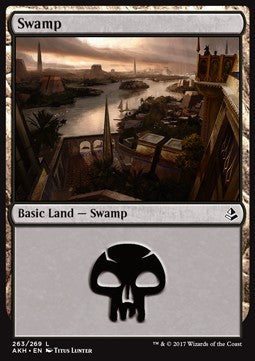 Swamp (V.4) - Amonkhet (Land) [AKH-263]