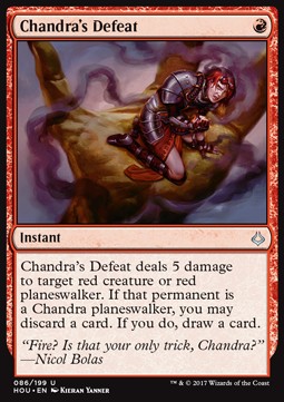 Chandra's Defeat - Hour of Devastation (Uncommon) [HOU-86]