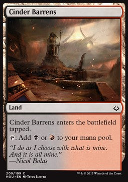 Cinder Barrens - Hour of Devastation (Common) [HOU-209]