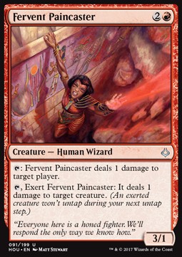 Fervent Paincaster - Hour of Devastation (Uncommon) [HOU-91]