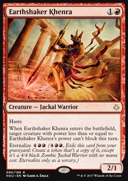 Earthshaker Khenra - Hour of Devastation (Rare) [HOU-90]
