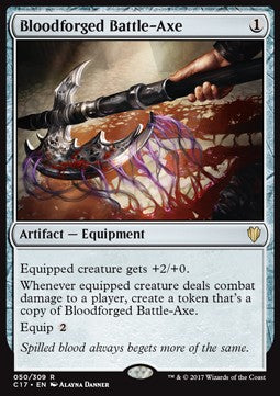 Bloodforged Battle-Axe - Commander 2017 (Rare) [C17-50]