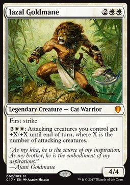 Jazal Goldmane - Commander 2017 (Mythic) [C17-62]