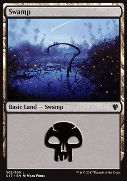 Swamp (V.2) - Commander 2017 (Land) [C17-302]
