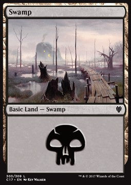 Swamp (V.3) - Commander 2017 (Land) [C17-303]