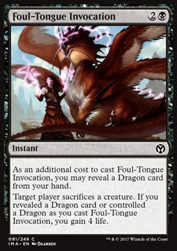 Foul-Tongue Invocation - Iconic Masters (Common) [IMA-91]