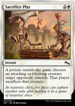 Sacrifice Play - Unstable (Common) [UST-21]