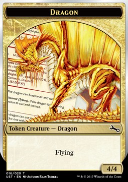 Dragon Token (Gold 4/4) - Unstable (Token) [UST-T16]