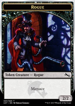 Rogue Token (Black 2/2 Menace) - Unstable (Token) [UST-T07]