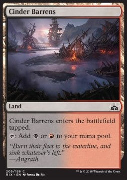 Cinder Barrens - Rivals of Ixalan (Common) [RIX-205]