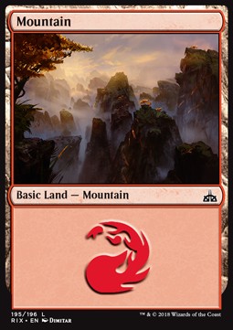 Mountain - Rivals of Ixalan (Land) [RIX-195]