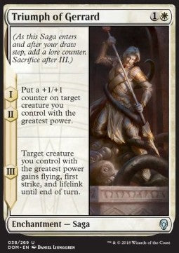 Triumph of Gerrard - Dominaria (Uncommon) [DOM-38]