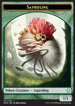 Saproling Token (Green 1/1) (V.1) - Dominaria (Token) [DOM-T11]
