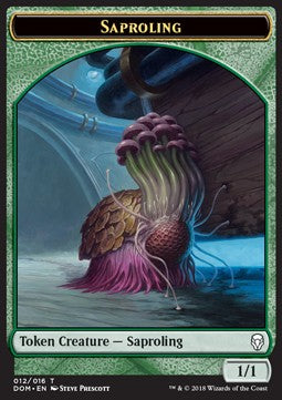 Saproling Token (Green 1/1) (V.2) - Dominaria (Token) [DOM-T12]